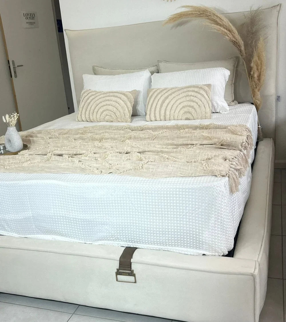 Lit Coffre Relevable 180x200 – Rangement Intégré & Ouverture Assistée